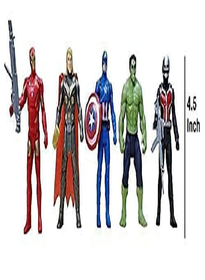 ROSEFAIR 5Pcs Superhero Action Figures Toys, Collectible Figures Gift for Kids and Fans Obsessed with Character Collections - Image 5